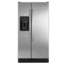 Maytag MSD2272VES Stainless Steel Side By Side Refrigerator, 33in, 22.0 cu.ft, with Three Adjustable Spill-Catcher Shelves, Cubed/Crushed Ice and Water Dispenser, Two Humidity Controlled Crispers and Energy Star   Stainless Steel