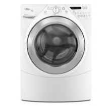 Whirlpool WFW9550WW White With Chrome Front Load Washer, 27in, 4.5 cu.ft, with 12 Wash Cycles, Steam Fabric Care System, Sanitary, Soak, Sanitary Cycles, Automatic Water Level Control and Stainless Steel Tub White With Chrome