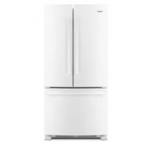 Whirlpool Gold GX2SHBXVQ White  French Door Refrigerator, 33in, 22.0 cu.ft, with Contour Doors with Hidden Hinges, Energy Star Certified, 4 Split Shelves, Spillproof Glass Shelves and Digital Temperature White 