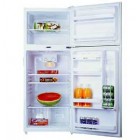 GE GTR12BAX Top Mount Refrigerator, 12.1cu.ft. 2 Full Width wire sh., 2 clear crispers, fixed door storage, pocket handles