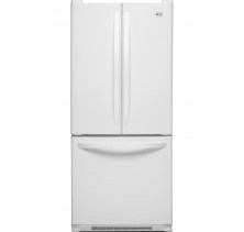 LG LFC20745SW WHITE French Door Refrigerator, 30 in, 20.0 cu.ft, with Pull-out  Freezer Drawer  Door, Digital read-out temp. controls, Non-hidden hinge, Multi-air flow cooling, 2 OptiBin Himidity Crispers WHITE