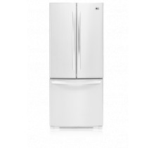 LG LFC23760SW White French Door Refrigerator, 33 in, 22.5 cu.ft, with Digital read-out sensor controls, 4 Split spill protector shelves (2 slide-out, 1 folding), 2 New OptiBin crispers, Temperature controlled White
