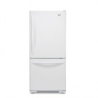 LG LBN20518 Bottom Mount Refrigerator, 30 in, 20 cu.ft., Swing Freezer Door, Premium digital temp. control, 4 Split glass shelves, 2  humidity controlled crispers, Snack drawer, Dairy bin