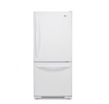 LG LDN20718SW White Bottom Mount Refrigerator, 30 in, 20 cu.ft., Swing Freezer Door, Premium digital temp. control, 4 Split glass shelves, 2  humidity controlled crispers, Snack drawer, Dairy bin White
