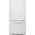 LG LDC22738 Bottom Mount Refrigerator, 33 in, 22.4 cu ft Pull-out Tilting Freezer Drawer door, Ice maker in freezer, Digital Read out temp. control, 2 fridge lights and 1 freezer light