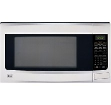 LG LMS2073SS StainlessSS Countertop Microwave, 23 7/8 in, 2.0 cu.ft, with 1100W, Orbit Rounded cavity, Largest usable space in its category (405mm) Sensor Cooking, 2 line VFD Display, Auto and Quick defrost  Stainless