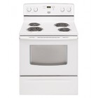 Maytag YMER7660W Freestanding Electric Range, 30in, 4.8 cu.ft,  with Precision Cooking System with PreciseBake,  Self-cleaning oven with adjustable levels and Two 8" and Two 6" Coil Elements  