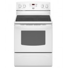 Maytag YMER7662W Freestanding Electric Range, 30in, 5.3 cu.ft, with Self Cleaning Oven, Digital Temperature Display, 10"/6" Dual-Choice Element and Storage Drawer