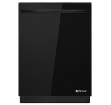 Jenn-Air JDB3650AWY Floating Glass Back 24 inch TriFecta Dishwasher with Silent Pack 6000 Sound Package, Sensor Clean Cycle with ClearScan Turbidity Sensor, Sanitize Option and SuperScrub Option Floating Glass Back
