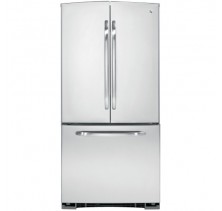 GE GFRS2KBYSS Stainless Steel French Door Refrigerator, 33in, 22.1 cu.ft., 4 split glass.,  3 crisp (2 adj hum),4 portabins, gal sh., contour door, High gloss finish, New GE crown door appearance Stainless Steel