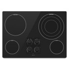 Maytag MEC7630W Electric Cooktop, 30in, with  Radiant Elements, 12"/9"/6" Triple-Choice Element, 3,200 Watt Speed Heat Element, Glass Ceramic Surface and Dishwasher Safe Knobs
