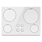 Maytag MEC7430W Electric Cooktop, 30in, with 4 Radiant Elements, 3,200 Watt Power Element, Glass Ceramic Surface and Dishwasher Safe Control Knobs
