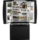 GE Profile PFSF2MIY French Door Refrigerator, 33in, 22.1 cu.ft., Internal Water Disp, GE Smart Water Filter, Factory Installed Icemaker, 4 split shelves (3 spill proof, 2 slide out), QuickSpace