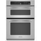 Kitchen Aid KEMS378SSS Microwave Wall Oven, 27in, 3.7 cu.ft, with Even-Heat True Convection System, Soften and melt microwave cycles, Crispwave Technology and Microwave convection  