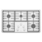 Maytag MGC7536W Gas Cooktop, 36in, with 5 Sealed Burners Including 1 Simmer Burner, Frameless Design, Pilotless Electronic Ignition and Continuous Grates