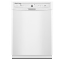 Maytag MDB6709AWW White Dishwasher, 24in, with 5 Wash Cycles, 6 Wash Options, Delay Start Option, Hard Food Disposer, Armor Tub Interior and Silence Rating of 59 dB White