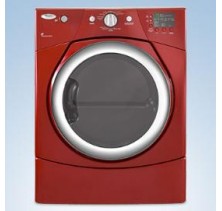 Whirlpool YWED9250WR Cranberry Front Load Electric Dryer, 27in, 6.7 cu.ft, with  9 Automatic Cycles, Retractable Drying Rod, AccelerCare Drying System and Wrinkle Shield Plus Option Cranberry