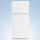 Amana A8RXCGFX Top Mount Refrigerator, 28in, 17.6 Cu Ft, Integrated Door Handles, 2Hc Crispers, 2 Full-Width Adj. Spillmizer Glass Shelves,Clear Sliding Meat Pan and 2 Full-Width Door Shelves 