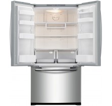 Samsung RF197ACRS Stainless Steel Counter Depth French Door Refrigerator, 32 1/4 in, 17.8 cu.ft, FZ Drawer w/ EZ-Open Door Handle, Twin Cooling Syste with LED Display, Control Buttons, Energy Star, Contour Door Stainless Steel