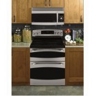 GE PCB975SPSS Freestanding Double Electric Oven, 30in, 6.6 cu.ft, with Electric True Convection, True Temp System, 6"/9'/12" Tri-Ring Element and Slow Cook Mode  