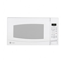 GE Profile PEB206CDNWW White Countertop Microwave, 24in, 2.0 cu.ft, with Sensor Controls, Electronic Touch Controls, Electronic Scrolling Digital Display, Interactive Display and Child Lockout White