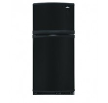 Maytag M8RXCGFXB BlackB Top Mount Refrigerator, 28in, 18 Cu Ft, Integrated Handles, Revesible Contoured Doors, Multi Flow Air System, 2 Crispers, Spillguard Glass Shelves, Sliding Meat Pan, White Door Bins Black