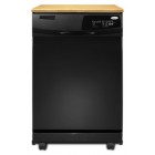 Whirlpool DP1040XTX Portable Dishwasher, 24in, with 5 Automatic Wash Cycles, 12 Place Settings, Super Capacity Tall Tub and 4-Level SheerClean Direct Feed Wash System