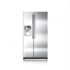 Samsung RS263TD Side by Side Refrigerator, 36 in, 25.5 cu.ft, Twin Cooling System, Ice & Water Dispenser, Contour Door, LED Lighting, Energy Star, Hidden Hinge