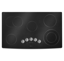 Jenn-Air JEC8536BDB Black 36" Electric Radiant Cooktop, 5 Radiant Elements Total, "On" Indicator Light, Frameless, Ceran&reg; Glass-Ceramic Surface Black