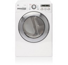 LG DLE2301W White 7.3 cu.ft., Stainless Steel Drum, 7 Drying Cycles, 5 emperature Levels, 7 Dry Options, Stackable w/Optional Stacking Kit (Mayflower HT & NT) White