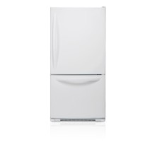 LG LDC22778SW White Bottom Mount Refrigerator, 33 in, 22.4 cu ft Pull-out Tilting Freezer Drawer, Ice Maker, Digital Read out temp. control, 2 fridge lights & 1 freezer light, 4 split glass shelves  White