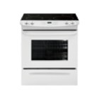 Frigidaire CFES3025L Slide-In Range, 4.2 Cu. Ft, 30in Electric, Self Clean, Smoothtop Ceramic Glass Cooking Surface, 1x 12" 2700w Element, 1x9" 2500w Element, 2x6" 1200w Elements