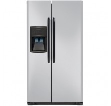Frigidaire Gallery FFHS2313LM Silver Mist Standard-Depth Side by Side Refrigerator, 23 Cu. Ft. Energy Star, w/New Tall Doors, Tall 5 Button Dispenser (2 Paddle Design), PureSource3 Water Filtration, Silver Mist