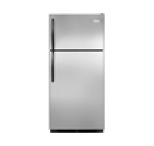 Frigidaire FFHT1725LS Stainless Steel Right Swing Top Mount Refrigerator 16.5 Cu.ft  Energy Star, Textured Cabinet,  2 Full-Width Sliding Glass Shelves, Clear Deli Drawer, 2 Clear Crispers with Adjustable Humidity Control, Stainless Steel Right Swing