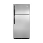 Frigidaire FFHT1725L Top Mount Refrigerator 16.5 Cu.ft  Energy Star, Textured Cabinet,  2 Full-Width Sliding Glass Shelves, Clear Deli Drawer, 2 Clear Crispers with Adjustable Humidity Control,