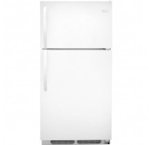 Frigidaire FFTR1715LW White 16.5 cu. ft. Top-Freezer Refrigerator with 2 Sliding Glass Shelves, 2 Humidity Controlled Crisper Drawers, Ready-Select Controls, Control Lock Option and Reversible Door White