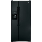 GE GSRC3QGZ Side by Side Refrigerator, 33in, 23.1 cu.ft, withExternal Dispenser, Child Lock, Door Alarm, Digital Temperature Controls and Auto Energy Saver Technology