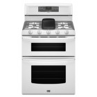 Maytag MGT8885X Freestanding Double-Oven Gas Range, 30in, 6.0 cu.ft, with 5 Sealed Burners, EvenAir True Convection Lower Oven, Self-Cleaning, Griddle Burner w/ Griddle Included 