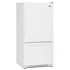 Maytag MBB1957WEB Bottom Mount Refrigerator, 18.6 Cu Ft ,Electronic (1-7) Controls ,3 Framed Door Bins ,4 Spill Proof Glass Shelves ,Hanging Deli Drawer ,2 Framed Humidity Controlled Crispers 
