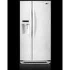 LG LSC23954S Side By Side Refrigerator, 33 in, 22.9 cu.ft, with External Ice and Water Dispenser, Digital Temperature Controls, Spill Protector Tempered Glass and 2 Humidity Crisper