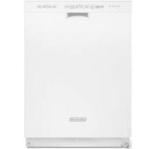 Kitchen Aid KUDS30IXWH White Dishwasher, 24in, with  Wash Cycles, ProScrub Option, Light/China Cycle, Culinary Caddy Utensil Basket and Whisper Quiet 49 dBA Sound Insulation System White