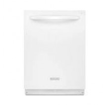 Kitchen Aid KUDS30FXWH White Dishwasher/Fully Integrated, 24in, w/ 4 Cycles, Nylon Racks, ProScrub Option, NSF Certified Sani-Rinse, 49 dBA Whisper Quiet Sound Insulation and CEE Tier II Energy Star Qualified White