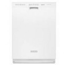 Kitchen Aid KUDE20IXWH White Dishwasher, 24in, with 5 Cycles, Durakote Nylon Racks, EQ Wash System, Pro-Wash Cycle, 46 dBA Whisper Quiet Sound Insulation and CEE Tier II Energy Star Qualified White