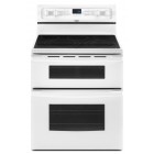 Whirlpool Gold YGGE390LX Freestanding Double Oven Electric Range, 30in, 6.7 cu.ft,(Total) with 5 Radiant Elements, TimeSavor Plus True Convection, Accubake, SteamClean Option