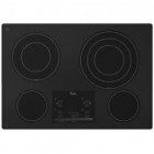 Whirlpool Gold G9CE3074X Electric Cooktop, 30in, with 4 Radiant Elements, Eco Friendly Schott Ceran Glass Surface, Hot Surface Indicator Light, Control Lock