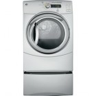 GE GFMN245GLM Front Load Gas Dryer, 27in, 7.0 cu.ft, with Sensor Dry Plus, Delay Start Up to 24 hours, Speed Dry, Active Wear Cycle and Up to 90ft venting capability  
