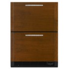 Jenn Air JUD248C 24 inch Refrigerator/Freezer Drawers with Fully Extendable Glide-Out Drawers with Heavy-Duty Ball Bearings, Electronic Controls with Temperature Displays and Stainless Steel Interior