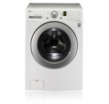 LG WM2240CW White Front Load Washer, 27 in, 4.3 cu.ft, with 1150 rpm, Non Heater, Direct Drive, Painted Top Plate, 7 Washer Cycles, Front Console design, Truebalance,  6 Motion, Smart Diagnosis White
