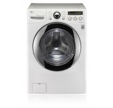 LG WM2350HWC White Front Load Washer, 27 in, 4.3 cu.ft,  with1200 rpm, Direct Drive, 12 Washer Cycles, Front Console design, Truebalance, Smart Diagnosis ,Odor reduction Package, Coldwash, 6 Motion White