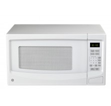 GE JES1145WTC White Countertop Microwave, 21 1/4in, with 1.1 cu.ft, Electronic Touch Controls, 10 Power Levels, Child Lock-Out and Instant Popcorn Button White